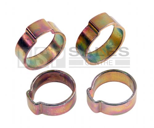 Mild Steel Single Ear O Clips 7mm - 18mm