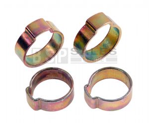 Mild Steel Single Ear O Clips 7mm - 18mm