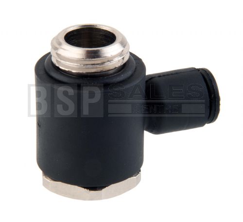 Single Banjo BSPP/metric thread 3 - 12mm push in