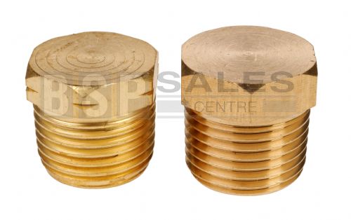 Brass Hollow Hex Male BSPT and NPT Blanking Plug