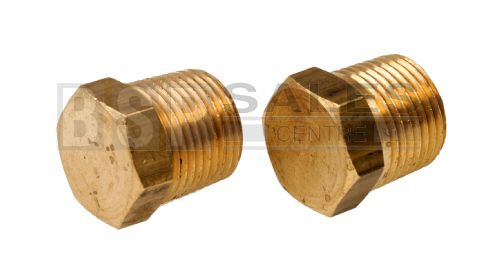 Brass Solid Hex Male BSPT and NPT Blanking Plug