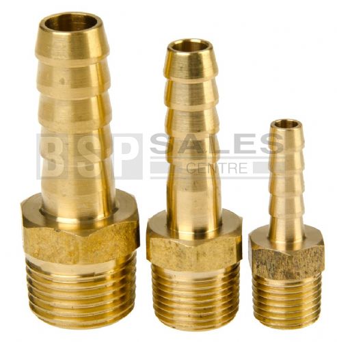 Hose Tail - Brass BSPT 1/8