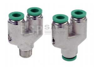 Olab Push in Y Piece Connector 4mm - 6mm