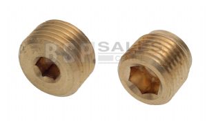 Brass Internal Hex Male Metric Blanking Plug