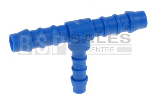 Nylon Reducing Barbed Tee Adaptor 1/8