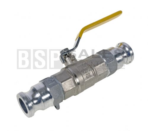 Ball valve/Camlock assembly Aluminium 1/2