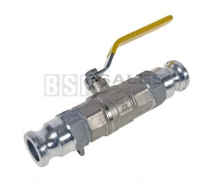 Ball valve/Camlock assembly Aluminium 1/2