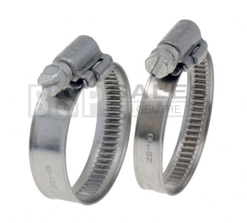 Worm Drive Hose Clips W4 S/S 8-310mm