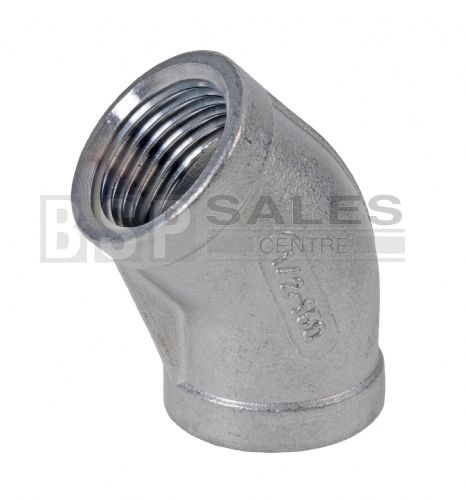 Female Elbow 45 degree BSPP 316 Stainless Steel