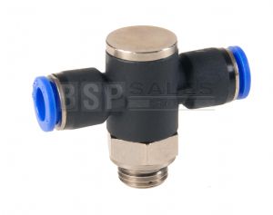 Push In Male Stud Triple Universal Tee BSPP 4-12mm