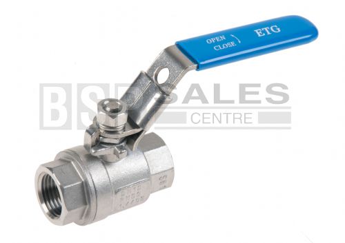 Ball Valve Stainless steel 2 pc BSPT 1/4