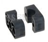 Single Std Tube Smooth Clamp Jaws (TPE Rubber)
