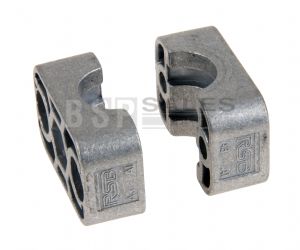 Single Std Tube Grooved Clamp Jaws (Aluminium)