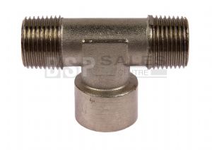 Nickel Plated Brass Centre Leg Female BSP Tee