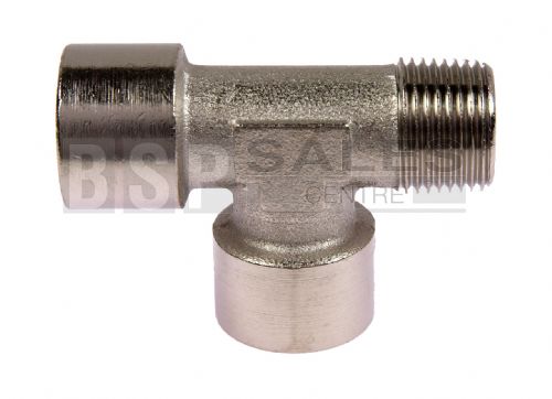 Nickel Plated Brass Offset Male BSP Tee 