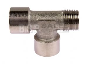 Nickel Plated Brass Offset Male BSP Tee 