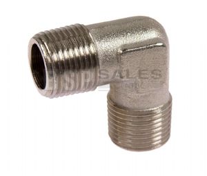 Nickel Plated Brass Male/Male BSP Equal Elbow