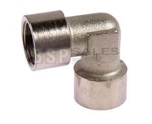 Nickel Plated Brass Female/Female BSP Equal Elbow