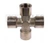 Nickel Plated Brass Female BSP Equal Cross 