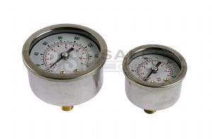 Pressure/Vacuum gauge Stainless steel case dry