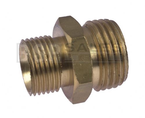 Male Hex Nipple Brass BSPP 60 degree cone