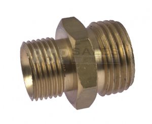 Male Hex Nipple Brass BSPP 60 degree cone