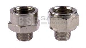 Nickel Plated Brass Male/Female BSP Adaptor 