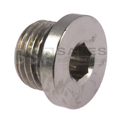 Nickel Plated Brass Internal Hex BSP Blanking Plug