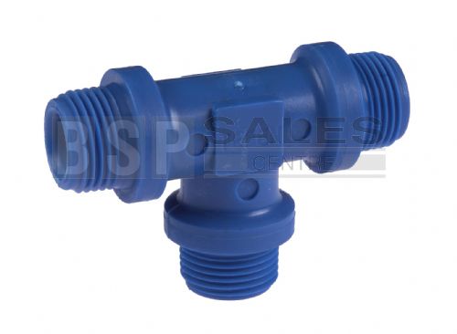 Nylon Male Equal BSP Tee Adaptor 1/8