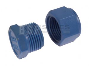 Nylon BSP Threaded Blanking Plug & Cap 1/8