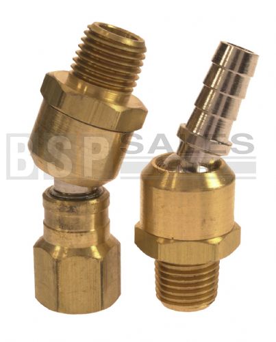 Hose Swivel Joint - Brass BSPT 1/4