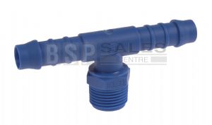 Nylon Male BSP Branch Tee Hose Tail 1/8