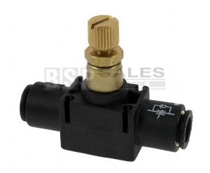 Flow control valve - in line type - push in
